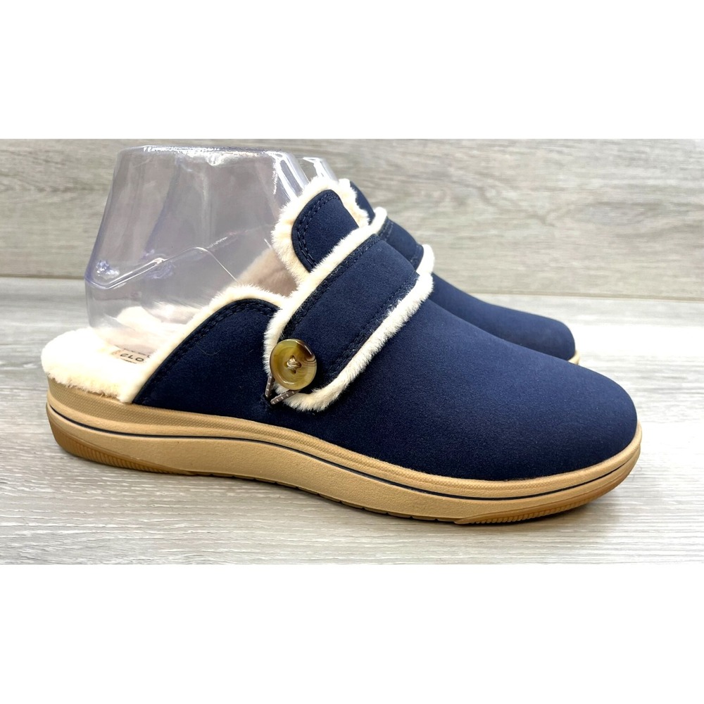 Clarks Breeze Cross Women's Cross Women's Navy 6 Mule Clog Slip On Comfort Shoes
